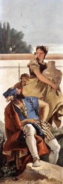 座る男性と投手と少女 ジョバンニ・バッティスタ・ティエポロ Oil Paintings